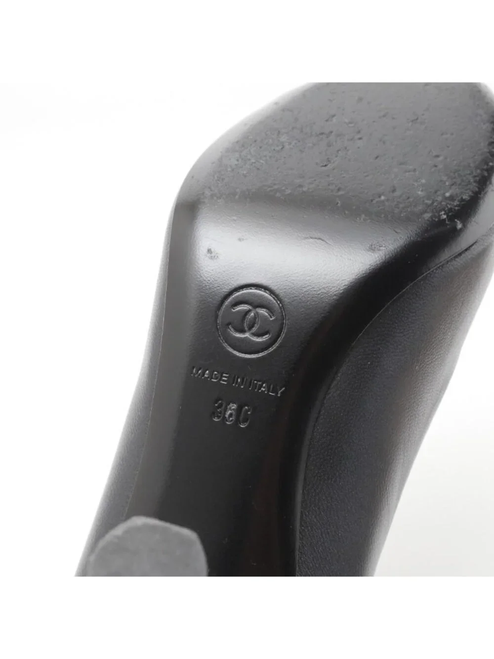Chanel Pumps 36.5 CC Logo Bicolor Shoes